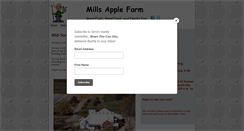 Desktop Screenshot of millsapplefarm.com