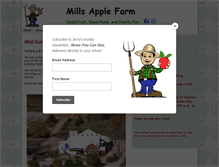 Tablet Screenshot of millsapplefarm.com